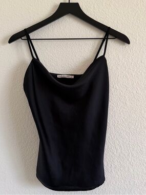 abercrombie & fitch satin cowl cami top